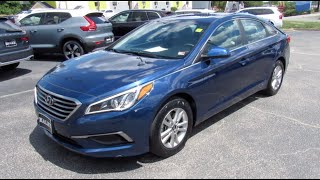 SOLD 2016 Hyundai Sonata SE Walkaround Start up Tour and Overview [upl. by Adnamra]