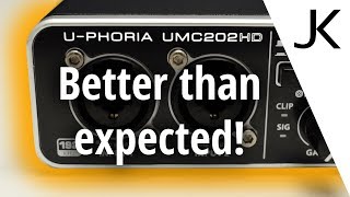 Behringer UMC202HD review with noise measurement [upl. by Llednor]