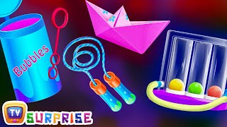 Surprise Eggs Nursery Rhymes Toys  Learn How To Swim for Kids With Cutians  ChuChu TV Egg Surprise [upl. by Ennayoj386]