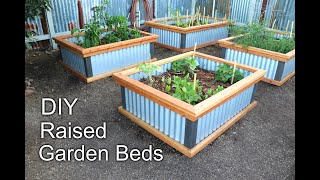 Beautiful DIY Raised Garden Beds in 3 MIN  How to Build [upl. by Nalyak755]