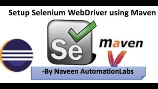 Write your first Selenium WebDriver code using Maven  POM Dependency [upl. by Arreip]