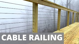 Cable Railing Installation  DIY Bought on Amazon [upl. by Olympium]