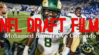 Colorado State DE Mohamed Kamara Vs Colorado All Snaps [upl. by Eilzel]