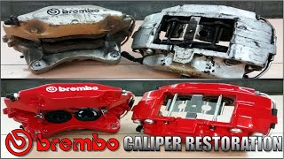 25 Year Old Brembo Brake Caliper Restoration  Rebuild [upl. by Sida]