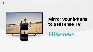 How to Connect iPhone to Hisense TV  Screen Mirror Cast amp Stream 2022 [upl. by Aynodal]