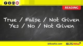 IELTS Reading – True False Not Given [upl. by Kameko350]