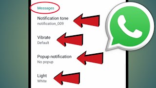 WhatsApp Message Sound Setting  WhatsApp Message Tone Setting  WhatsApp Tutorial [upl. by Gordie]