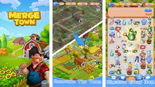 Merge Town  Design Farm  IOS Gameplay  Official [upl. by Ahsilahk]