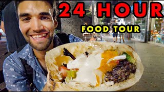 STREET FOOD in TEL AVIV Ultimate 24HOUR FOOD TOUR of MIDDLE EASTERN FOOD [upl. by Weatherby]