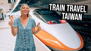 What is Train Travel like in Taiwan  High Speed Trains from Kaohsiung to Taichung [upl. by Warrin441]