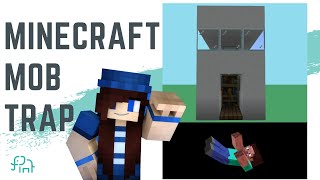 How to Build a Minecraft Mob Traps  Beginner Minecraft Building Tutorial [upl. by Ecirp]