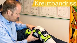 Kreuzbandriss  Diagnose Behandlung OP Nachsorge [upl. by Nosnirb862]