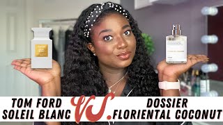 Dossier Perfume Review  Tom Ford Soleil Blanc Dupe  Floriental Coconut  Perfume Collection 2021 [upl. by Alicea]