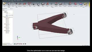 Optimizing Topology  Maximize Stiffness with Altair Inspire [upl. by Atiniv621]