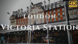 London Victoria Station Walk Through England 4K [upl. by Bogie]