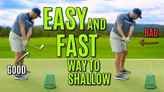 The EASIEST And FASTEST Way To Shallow The Golf Club [upl. by Phi]