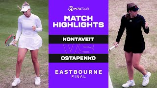 Anett Kontaveit vs Jelena Ostapenko  2021 Eastbourne Final  WTA Match Highlights [upl. by Cirderf]