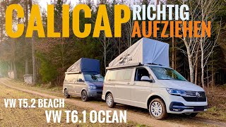 Das Calicap bei VW California Beach und California Ocean richtig montieren  VW California T61 [upl. by Millham690]