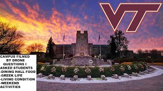 VIRGINIA TECH CAMPUS TOUR 2021 VT EXPERIENCE CAMPUS DIVERSITY DINING HALL FOOD LIVING CONDITIONS [upl. by Mortie]