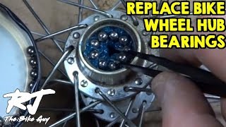 How To Replace Bike Wheel Hub Bearings [upl. by Micki391]