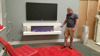 Vegas 72 Wall Mounted Electric Fireplace [upl. by Doerrer359]