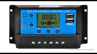 How to use solar charge controller 2020 See How To Set Up PWM 30A 20A 10A Solar Charge Controller [upl. by Sixele]