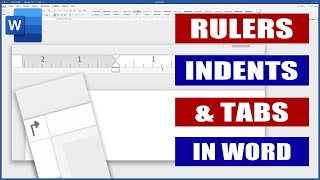 Rulers Indents and Tabs in Word  Microsoft Word Tutorials [upl. by Airual667]