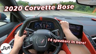 2020 Chevrolet Corvette C8 – Bose 14speaker Soundsystem Review [upl. by Naujyt]