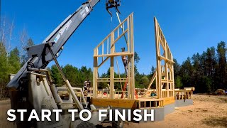 Building a House Time Lapse  Home Construction Start To Finish [upl. by Verada]