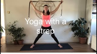 25 min yoga with straps to lengthen amp stretch [upl. by Prue18]