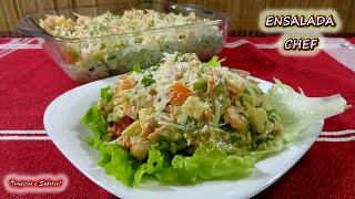 ENSALADA CHEF Deliciosa y mejor imposible [upl. by Sparrow]