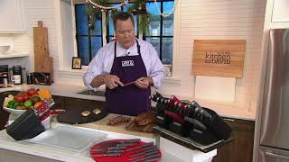 Sabatier Edgekeeper Pro 11Piece Knife Set w Knife Block on QVC [upl. by Antoine717]