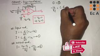 36 OPAMP as Differentiator [upl. by Sral]