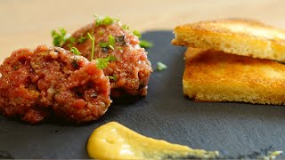 How to make Tartare  Swiss Steak Tartare Recipe  Calm Kitchen [upl. by Mowbray340]