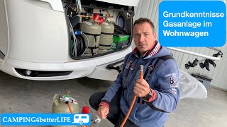 Camping Grundwissen Gasanlage Wohnwagen  inkl Gasaussensteckdose [upl. by Naus]