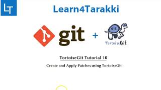 TortoiseGit Tutorial 10 Create and apply patch using tortoiseGit [upl. by Cazzie]