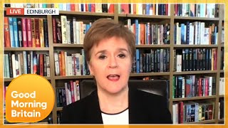 Nicola Sturgeon Calls Government GMB Boycott Disgraceful  Good Morning Britain [upl. by Eelyme564]