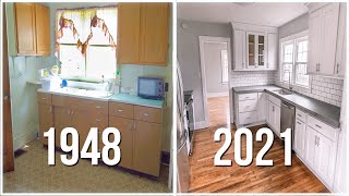 Epic Kitchen Remodel on a Budget  75 YEAR OLD KITCHEN REMODEL [upl. by Hirasuna]