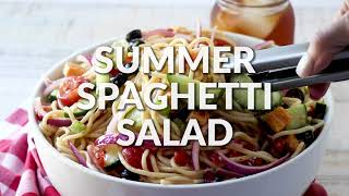 How to make SUMMER SPAGHETTI SALAD [upl. by Vidal]