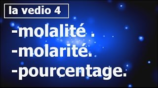 coursexercices chimie des solutions molalité et molarité جد مهمsmpcs2 partie4 [upl. by Aivle]