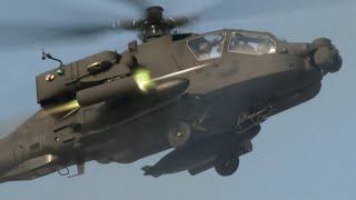 AH64E Apache Guardian Attack Helicopter Weapons Load amp Gunnery All Guns And Rockets [upl. by Casia615]