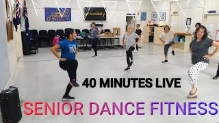 SENIOR DANCE FITNESS  40 minutes of live dance fitness with seniors [upl. by Elolcin]