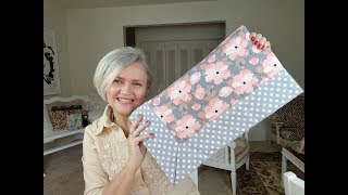 Easy Self Binding Baby Blanket [upl. by Aurora]