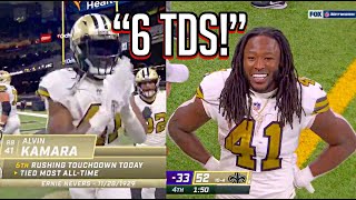 Alvin Kamara RECORD BREAKING Highlights vs Vikings On Christmas [upl. by Haik]