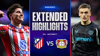 Atlético Madrid vs Bayer Leverkusen Extended Highlights  UCL League Phase MD 7  CBS Sports [upl. by Haleeuqa]