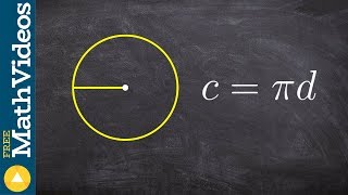 Finding the radius when given the circumference [upl. by Past]