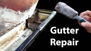 Aluminium Gutter Repair  Stop Leaky Guttering [upl. by Ahsyen92]