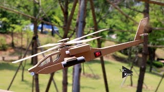 How To Make Helicopter AH64 Apache  Cardboard DIY [upl. by Aistek]