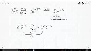 reduction of nitro groups to anilines [upl. by Anauqed]