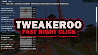 Minecraft Tweakeroo Tutorial  Fast Right Click [upl. by Eob]